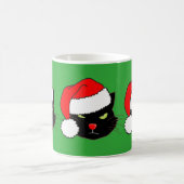 Weihnachtsmannmütze Cat Kaffeetasse (Mittel)