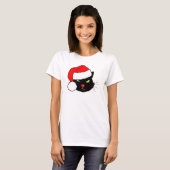 Weihnachtsmannmütze Cat T-Shirt (Vorne ganz)