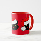 Weihnachtsmannmütze Cat Tasse (VorderseiteRechts)