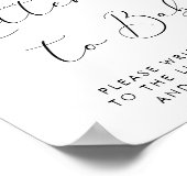 Weihnachtsmannmütze Christmas Baby Duschbriefe für Poster (Ecke)