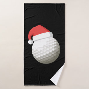 Weihnachtsmannmütze Christmas Golf Badehandtuch