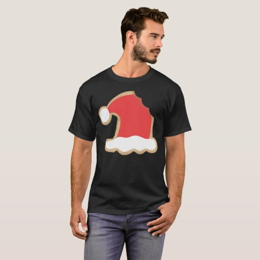 Weihnachtsmannmütze Cookie T-Shirt (Vorne ganz)