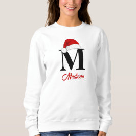 Weihnachtsmannmütze Custom Monogram Family Weihnac Sweatshirt