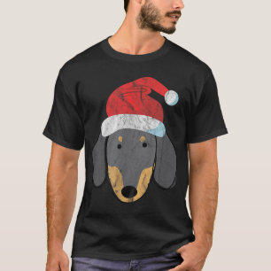 Weihnachtsmannmütze Dackel PJs Weihnachtsgottesdie T-Shirt