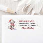 Weihnachtsmannmütze Dalmatiner Welpe Weihnachten (Insitu)