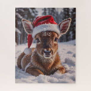 Weihnachtsmannmütze Deer Puzzle