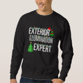 Weihnachtsmannmütze der Außenbeleuchtung Xmas Ligh Sweatshirt (Vorderseite)