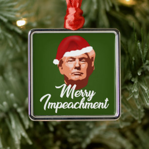 WEIHNACHTSMANNMÜTZE DER TRUMP-EINLEITUNG ORNAMENT AUS METALL