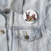 Weihnachtsmannmütze der Weihnachtsrabatte Button (Beispiel)