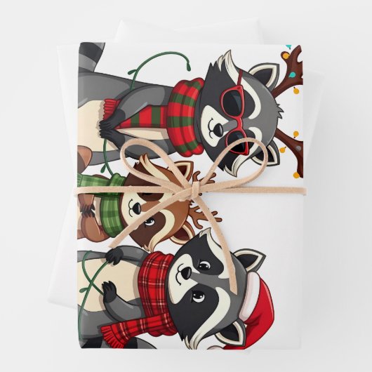 Weihnachtsmannmütze der Weihnachtsrabatte Geschenkpapier Set (Beispiel)