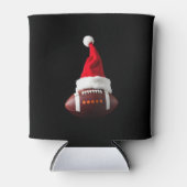 Weihnachtsmannmütze des American Football Ball (1) Dosenkühler (Vorderseite)