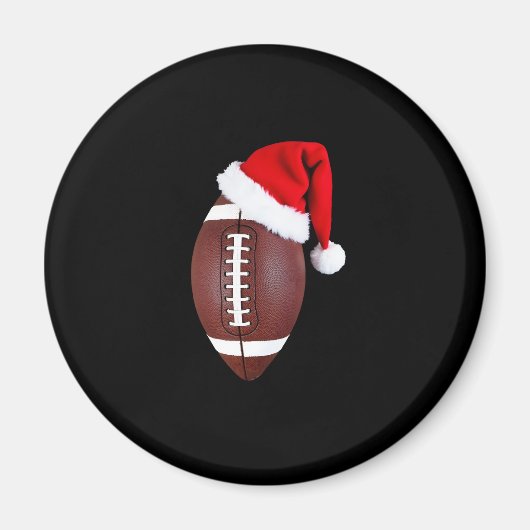 Weihnachtsmannmütze des American Football Ball (1) Magnet (Vorne)