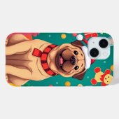 Weihnachtsmannmütze des niedlichen Hundes Case-Mate iPhone Hülle (Rückseite (Horizontal))