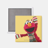 Weihnachtsmannmütze Elmo Magnet (Vorderseite/Rückseite)