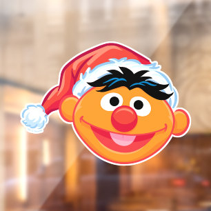 Weihnachtsmannmütze Ernie Fensteraufkleber