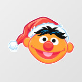 Weihnachtsmannmütze Ernie Fensteraufkleber (Blatt)