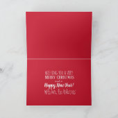 Weihnachtsmannmütze Falten der Grußkarte Karte (Innenseite)