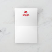 Weihnachtsmannmütze Feiertagskarte (Innenseite)