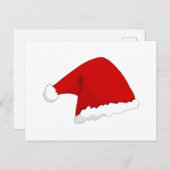 Weihnachtsmannmütze Feiertagspostkarte (Vorne/Hinten)