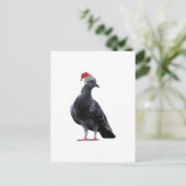 Weihnachtsmannmütze Feiertagspostkarte (Stehend Vorderseite)