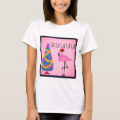 Weihnachtsmannmütze Flamingo Women's T - Shirt (Vorderseite)