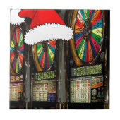 Weihnachtsmannmütze Fliese (Vorderseite)