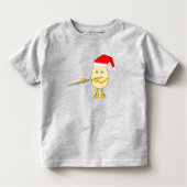 Weihnachtsmannmütze Flute Egghead Kleinkind T-shirt (Vorderseite)