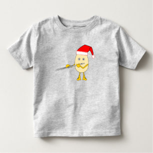 Weihnachtsmannmütze Flute Egghead Kleinkind T-shirt