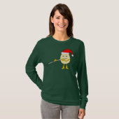 Weihnachtsmannmütze Flute Egghead T-Shirt (Vorne ganz)