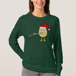 Weihnachtsmannmütze Flute Egghead T-Shirt