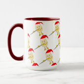 Weihnachtsmannmütze Flute Egghead Tasse (Links)