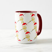 Weihnachtsmannmütze Flute Egghead Tasse (VorderseiteRechts)