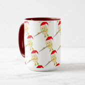 Weihnachtsmannmütze Flute Egghead Tasse (Vorderseite Links)
