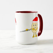 Weihnachtsmannmütze Flute Egghead Tasse (VorderseiteRechts)