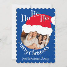 Weihnachtsmannmütze Foto Ho Ho Ho Frohe Weihnachte