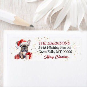 Weihnachtsmannmütze French Bulldog Welpengeschenke