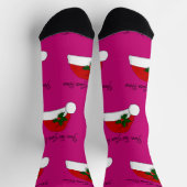 Weihnachtsmannmütze für benutzerdefinierte Designs Socken (Oben)
