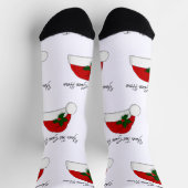 Weihnachtsmannmütze für benutzerdefinierte Designs Socken (Oben)