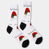 Weihnachtsmannmütze für benutzerdefinierte Designs Socken (Rechts)