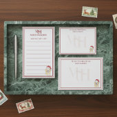 Weihnachtsmannmütze für den Goldenen Retriever im Post-it Klebezettel