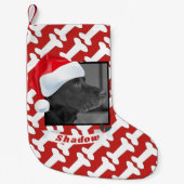 Weihnachtsmannmütze für Hundepersonalisiertes Kleiner Weihnachtsstrumpf (Vorderseite)