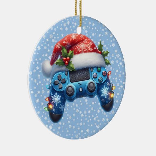 Weihnachtsmannmütze Game Controller Ornament (Rechts)