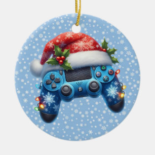 Weihnachtsmannmütze Game Controller Ornament