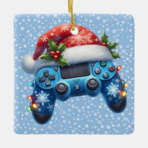 Weihnachtsmannmütze Game Controller Ornament