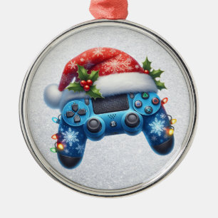 Weihnachtsmannmütze Game Controller Ornament Aus Metall