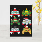 Weihnachtsmannmütze Gamer Bo Karte (Gelbe Blume)