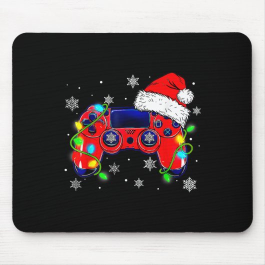 Weihnachtsmannmütze Gamer Bo Mousepad (Vorne)