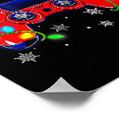 Weihnachtsmannmütze Gamer Bo Poster (Ecke)