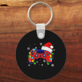 Weihnachtsmannmütze Gamer Bo Schlüsselanhänger (Vorderseite)