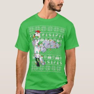Weihnachtsmannmütze Gänsebird Lover Ugly Snow Gäns T-Shirt